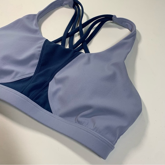 XS Buff Bunny “Namastay” Sports Bra Free Fallin Blue - Picture 9 of 15